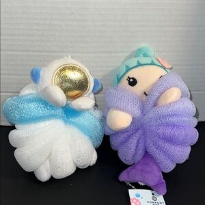 🫧 Comfort Bay Kids Loofah Set – Mermaid & Astronaut (New with Tags)